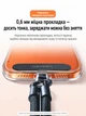 Ремінець на зап'ястя для телефона Ugreen LP979 16 см нейлоновий з вкладишем 0.6 мм та металевим карабіном Чорний (85460) - зображення 6