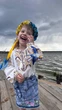 Ллляна вишиванка для дівчинки "Ластівки" 110-116 молочний (06OLG) - зображення 1