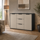 Комод Vesta 1200x450x750 з шухлядами та дверцятами для спальні, вітальні, передпокою Кашемір/Антрацит - зображення 2