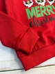 Новорічний дитячий світшот для хлопчика 4 роки, зріст 104 Merry Christmas червоний на байці - зображення 2
