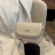 Сумка молочного цвета с бантиком красивая стильная сумочка mini bag aesthetic - изображение 4