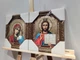 Икона Спаситель и Казанская Богородица в золотистой багетной раме 20х24 см. №236 - изображение 3