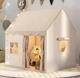 Дитячий ігровий кімнатний намет-будиночок Home 120×100×130 см бежевий для дому та вулиці - зображення 3