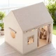 Дитячий ігровий кімнатний намет-будиночок Home 120×100×130 см бежевий для дому та вулиці - зображення 6
