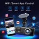 Автомобильный видеорегистратор 3-канальный TOPGOOSE WiFi FHD 1080P ночное видение G-сенсор карта 64 ГБ в комплекте - изображение 3