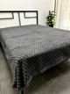 Плед из микрофибры евро 200×220 соты графит - изображение 1