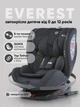 Детское автокресло от 0 до 12 лет EL CAMINO ME 1114 EVEREST Dark Gray, група 0+/1-2-3, крепление isofix, поворот 360 - изображение 1