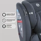 Детское автокресло от 0 до 12 лет EL CAMINO ME 1114 EVEREST Dark Gray, група 0+/1-2-3, крепление isofix, поворот 360 - изображение 6