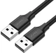 Кабель UGREEN US102 USB 2.0 A Male to A Male Cable 2m Black (10311) - зображення 1