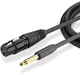 Кабель UGREEN AV131 6.35 Male to XLR Female Cable 5m Black (20721) - изображение 1