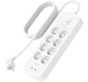 Мережевий фільтр Belkin 8х Schuko, USB-A/USB-C 30Вт, 16А, 2м (SRB004VF2M) - зображення 1