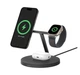 Бездротовий зарядний пристрій Belkin BoostCharge Pro 3-in-1 Wireless Qi2 15W Black (WIZ032KQBK) - зображення 1