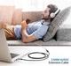 Кабель UGREEN AV118 3.5mm Male to 3.5mm Female Extensioin Cable 2m Gray (10594) - изображение 4