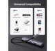 USB-хаб UGREEN CM473 USB-C to 2xUSB 3.0 + 2xUSB-C 5Gpbs Space Grey (15395) - зображення 7