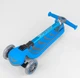 Самокат трехколесный 38603 (4) Best Scooter, Голубой, складной алюминиевый руль, 4 колеса PU со светом, d=12 см - изображение 5