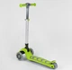 Самокат триколісний 46987 (4) Best Scooter, САЛАТОВИЙ, складне алюмінієве кермо, 4 колеса PU зі світлом, d = 12 см - зображення 4