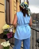 Жилет корсетного типу мод ВЛВ-5545, Блакитний, 56-58 - изображение 7