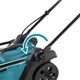 Makita Газонокосарка акумуляторна DLM330Z, 18В, 33 см, 450 м2, 30 л, 20 - 75 мм (8 позицій), 13.2 кг SOLO - зображення 3