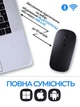 Бесшумная беспроводная мышка с USB-ресивером и Bluetooth – аккумуляторная компьютерная мышь 2.4GHz для ноутбука, ПК и планшета - изображение 4