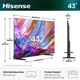 Телевизор Hisense 43E7S 43" QLED Ultra HD 4K (20018322) UA [166969] - изображение 3
