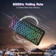 Клавиатура Attack Shark X82 Pro RGB HE Magnetic Switch Wireless Black Contour Line (AS-6972792470696-BCL) [166726] - изображение 3