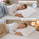 Подушка ортопедическая ARDESTO Белая Sleepwell Warm&Cold Измельченная пена мемори 60х40 см (ART6040SWC) - изображение 3