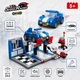 Развивающий детский конструктор BanBao Speed Racing Яркий Автосервис СТО: Зона замены масла с крутой инерционной машинкой, 243 детали Синий - зображення 2