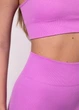 Спортивный женский топ Giulia Flex top «Cut-Out Fit» B03 L Pink-ultra, эластичный топ в рубчик, для тренировок, для фитнеса - изображение 10