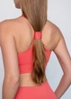 Спортивный женский топ Giulia Flex top «Cut-Out Fit» B03 L Red-coral, эластичный топ в рубчик, для тренировок, для фитнеса - изображение 10