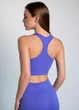 Женский спортивный топ на молнии Giulia Flex top "Zip-Up Active" 336 L Blue-cobalt, маломерная модель, топ в рубчик из микрофибры, для тренировок, для фитнеса - изображение 8