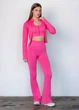 Женский спортивный топ на молнии Giulia Flex top "Zip-Up Active" 336 L Pink-raspberry, маломерная модель, топ в рубчик из микрофибры, для тренировок, для фитнеса - изображение 9
