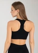Спортивный женский топ Giulia Flex top «Cut-Out Fit» B03 L Black, эластичный топ в рубчик, для тренировок, для фитнеса - изображение 8