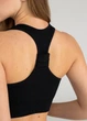 Спортивный женский топ Giulia Flex top «Cut-Out Fit» B03 L Black, эластичный топ в рубчик, для тренировок, для фитнеса - изображение 10