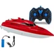 Іграшковий катер на пульті керування Speedboat 2.4G акумулятор USB кабель швидкісний RC човен 25 см - зображення 1