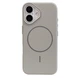 Силіконовий чохол для iPhone 16 MagSafe Grain Texture White - зображення 1