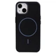 Силиконовый чехол для iPhone 13 MagSafe Grain Texture Black - изображение 1