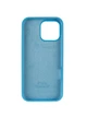 Чехол для iPhone 15 силиконовый Soft-touch Silicone Case Full Size (AA) Blue - изображение 2