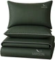 Комплект постельного белья Mirson Двуспальный 175х210 см 0844 Green Olive Corner Сатин (2200008710941) - изображение 1