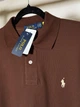 Мужская футболка поло Ralph Lauren Classic Fit Mesh Polo Shirt коричневая, размер M (RL13002.3M) - изображение 6