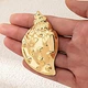 Брошка акцентная Равлик Jeweston Золотистая - изображение 4