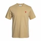Мужская футболка AMI Paris Ami De Coeur Classic Fit T-Shirt бежевая, размер L (AP12001.5L) - изображение 1
