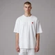 Мужская футболка AMI Paris Ami De Coeur Classic Fit T-Shirt белая, размер M (AP12001.7M) - изображение 3
