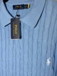 Мужская футболка поло Ralph Lauren Cable Knit голубая размер XL (RL13001.8XL) - изображение 5