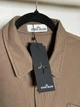 Мужская рубашка в стиле Stone Island Stretch Velvet Overshirt коричневая размер L (SI11004.5L) - изображение 4