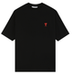 Мужская футболка AMI Paris Ami De Coeur Classic Fit T-Shirt черная, размер L (AP12001.2L) - изображение 7