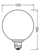 Светодиодная лампа OSRAM DECOR LED FLAT LAMP CRACKED GLASS ROUND BROWN 3.5W 300Lm 2700K E27 (4099854608445) - изображение 10