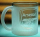 Стеклянная чашка 320 мл ФК Арсенал Arsenal с гравировкой подарок для фаната футбольная кружка - изображение 2