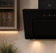 Вытяжка Luxor Lau 1450 Hilton BK Kup LED + 2-е втягивание испарений чорное стекло - изображение 6