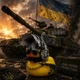 Декор на панель авто Качка Військова - изображение 1