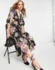 Атласна сукня ASOS DESIGN Pleated Waist Detail Чорний EU34 109174109 - изображение 2